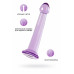Нереалистичный фаллоимитатор TOYFA Basic Jelly Dildo S, TPE, фиолетовый, 15,5 см