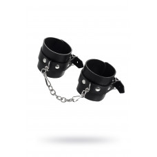 Наручники Pecado BDSM, однослойные натуральная кожа, черные
