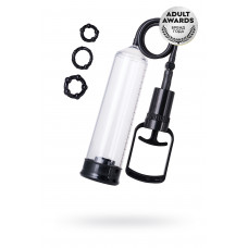 Помпа для пениса A-Toys by TOYFA Onyx, PVC, прозрачный, 23,5 см