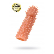 Насадка реалистичная KOKOS EXTREME SLEEVE 07-S с дополнительной стимуляцией, TPE, телесная, 12.7 см