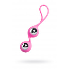 Вагинальные шарики L'Eroina Futa, силикон, розовый, 11 см, Ø 1,9 см, 63 г