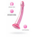 Нереалистичный фаллоимитатор Jelly Dildo L Toyfa Basic, TPE, розовый, 20 см