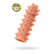 Насадка реалистичная KOKOS EXTREME SLEEVE 04-M с дополнительной стимуляцией, TPE, телесная, 14.7 см