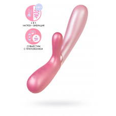 Вибратор Satisfyer Hot Lover Connect App с клиторальным стимулятором, розовый, 20,4 см