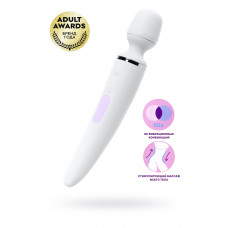 Нереалистичный вибратор Satisfyer Wand-er Woman, ABS пластик, белый, 34 см