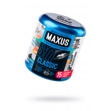 Презервативы Maxus, классические, латекс, железный кейс, 15 шт.