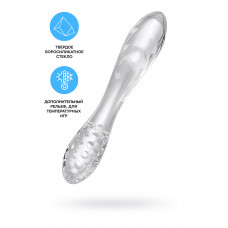 Двусторонний фаллоимитатор Satisfyer Dazzling Crystal 1, стекло, прозрачный, 18,5 см