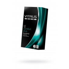 Презервативы Vitalis, premium, comfort plus, анатомичные, 18 см, 5,3 см, 12 шт.