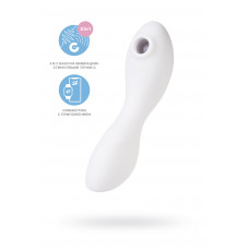 Вакуумный стимулятор клитора с вибрацией Satisfyer Curvy Trinity 5+, белый, 16,5 см