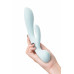 Нереалистичный вибратор Satisfyer Triple Oh, силикон, голубой, 24 см