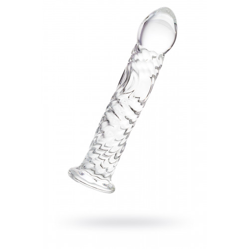 Нереалистичный фаллоимитатор Sexus Glass, стекло, прозрачный, 16,5 см