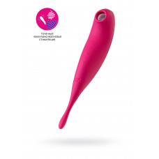 Точечный вибратор с вакуумной стимуляцией Satisfyer Twirling Pro Connect App, силикон, красный, 20см