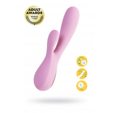 Нереалистичный вибратор Satisfyer Mono Flex Connect App, силикон, розовый, 20,4 см.